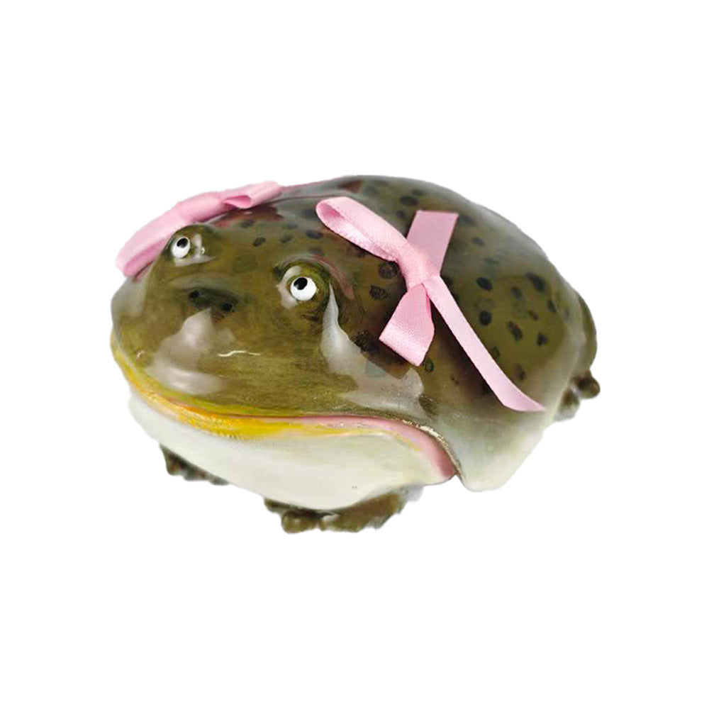 Creative Bowknot Crown Frog Earphone Case
