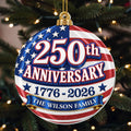 Anniversary Our Family, Personalized Custom Acrylic Ornament, Gift For Families - 1