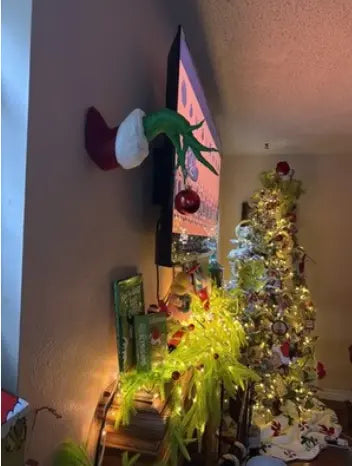 Mischievous Green Hand Christmas Ornament Hanger