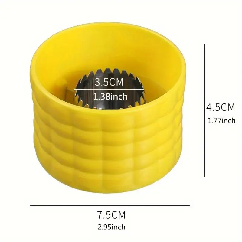 Stainless Steel Corn Kernel Stripper with Collection Cup, Handheld Corn Sheller for Quick Kitchen Prep