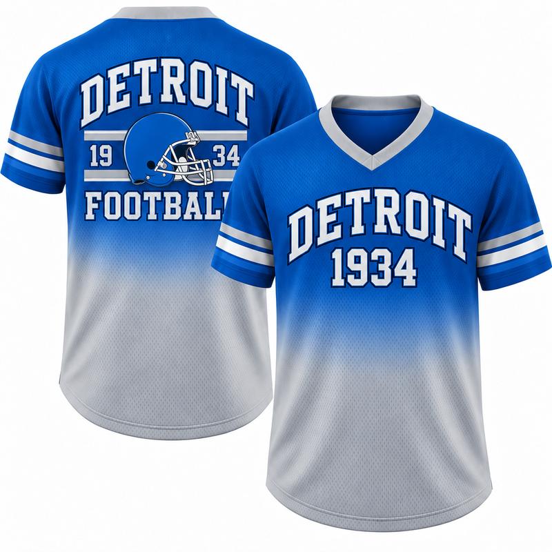 Unisex Game Day Gradient V-Neck Mesh Jersey