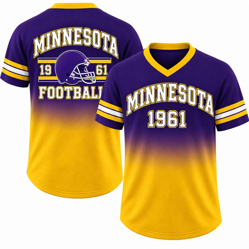 Unisex Game Day Gradient V-Neck Mesh Jersey