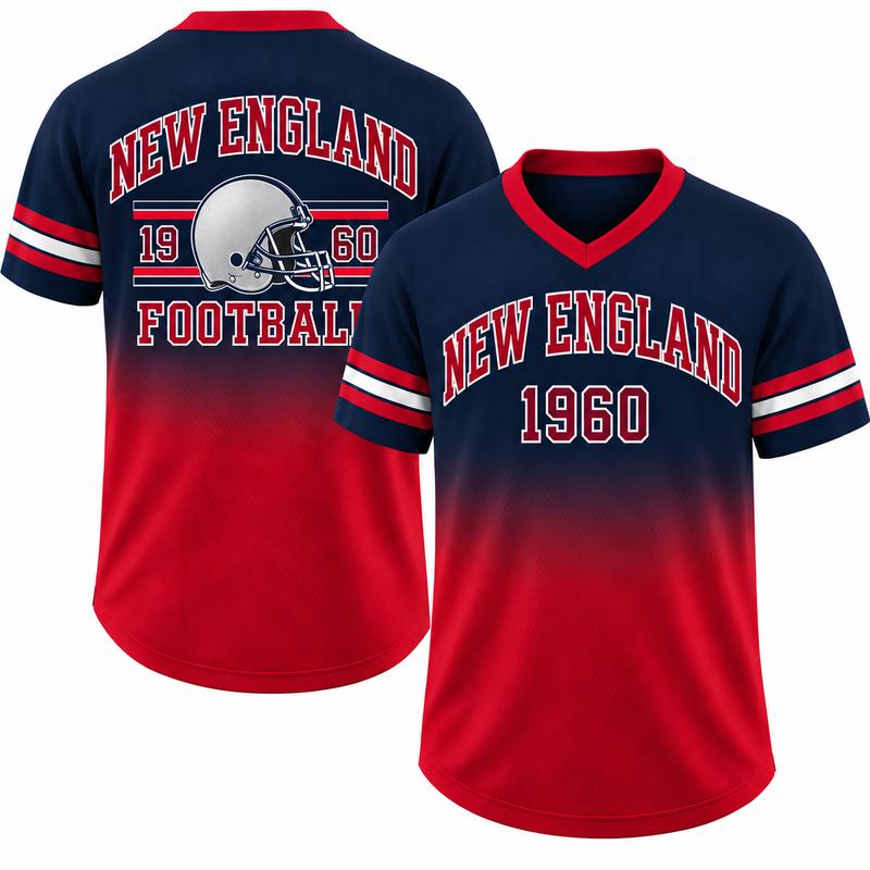 Unisex Game Day Gradient V-Neck Mesh Jersey