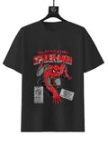 MARVEL The Amazing Spider-Man Retro Comic T-Shirt, 100% Cotton Graphic Tee for Classic Superhero Fans