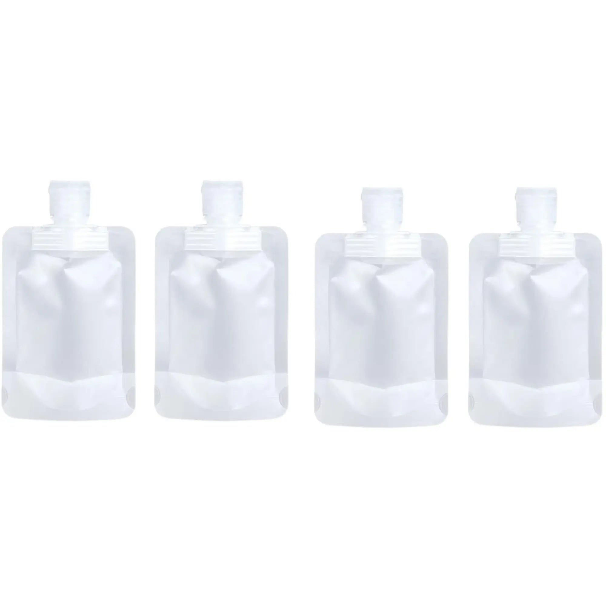 12 Counts Reusable Plastic Pouches, Versatile Liquid Carriers for Picnics and Outings