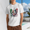 Unisex America Mexico Flag Vintage Mexican Roots American T-Shirt Vintage Graphic Casual Men's Women's Tee