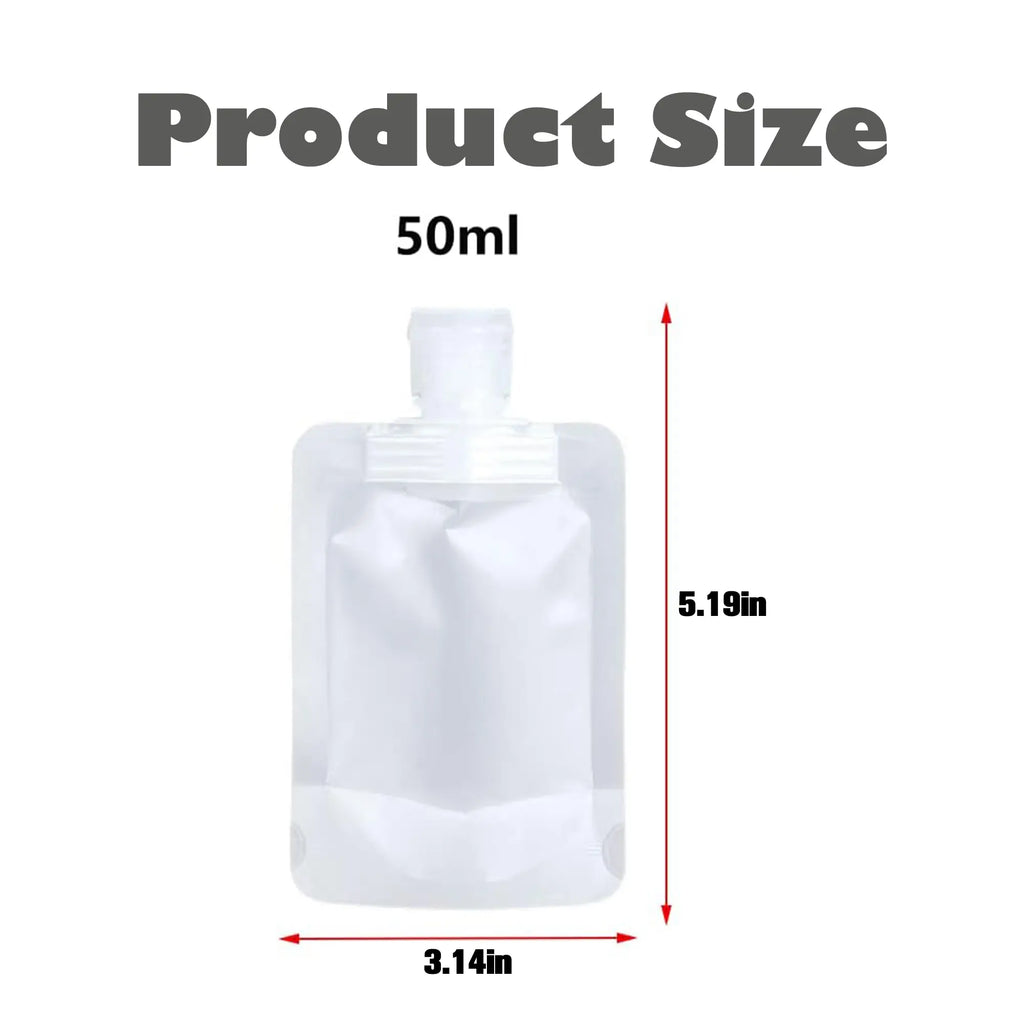 12 Counts Reusable Plastic Pouches, Versatile Liquid Carriers for Picnics and Outings
