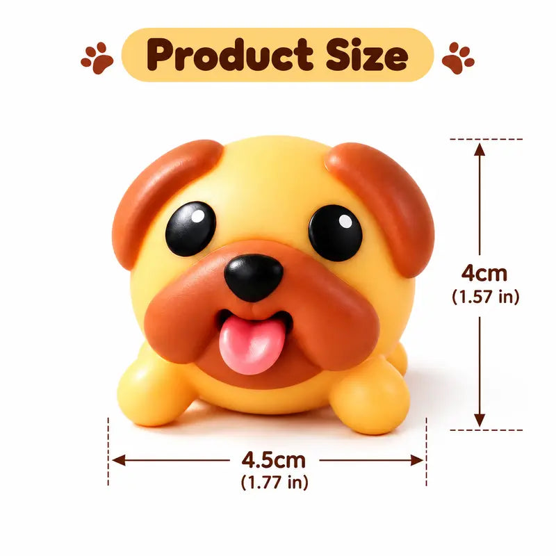 Funny Squeeze-to-Pop Tongue Pug Fidget Toy