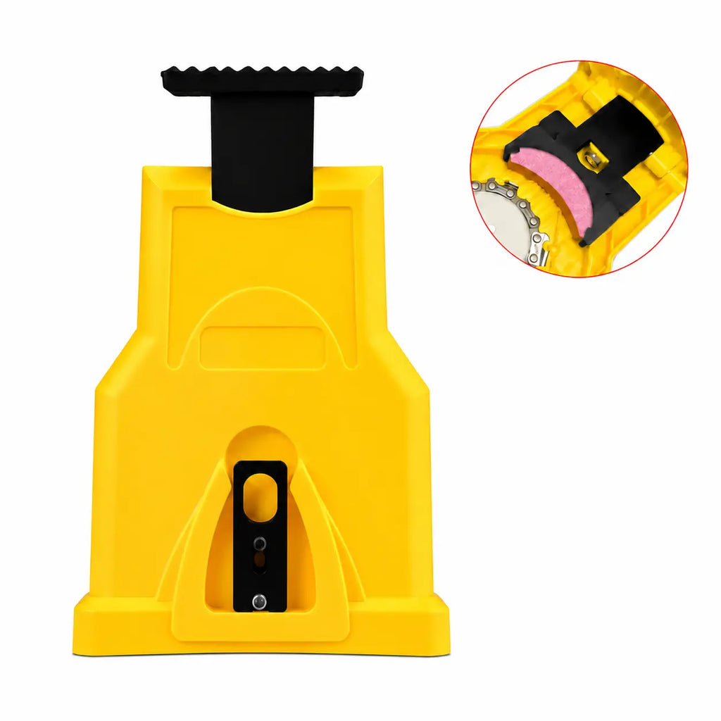 Portable Chainsaw Chain Sharpener, Bar-Mount Fast Sharpening Tool for 14, 16, 18 & 20-Inch Two-Hole Chainsaws