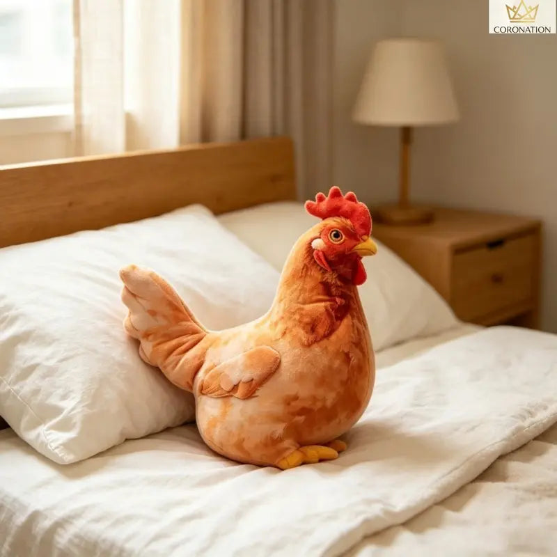 Realistic Chicken-Shaped Plush Pillow & Decorative Cushion