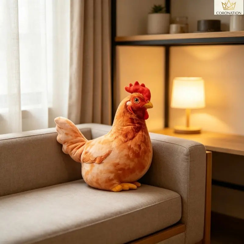 Realistic Chicken-Shaped Plush Pillow & Decorative Cushion