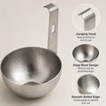 Stainless Steel Egg Poacher with Hanging Hook, Deep Bowl Design for Poached & Steamed Eggs