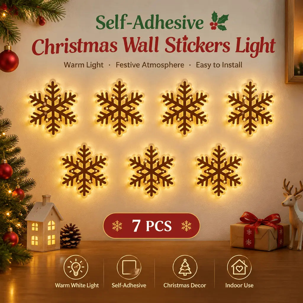 Cordless LED Santa Sleigh & Reindeer Wall Decor