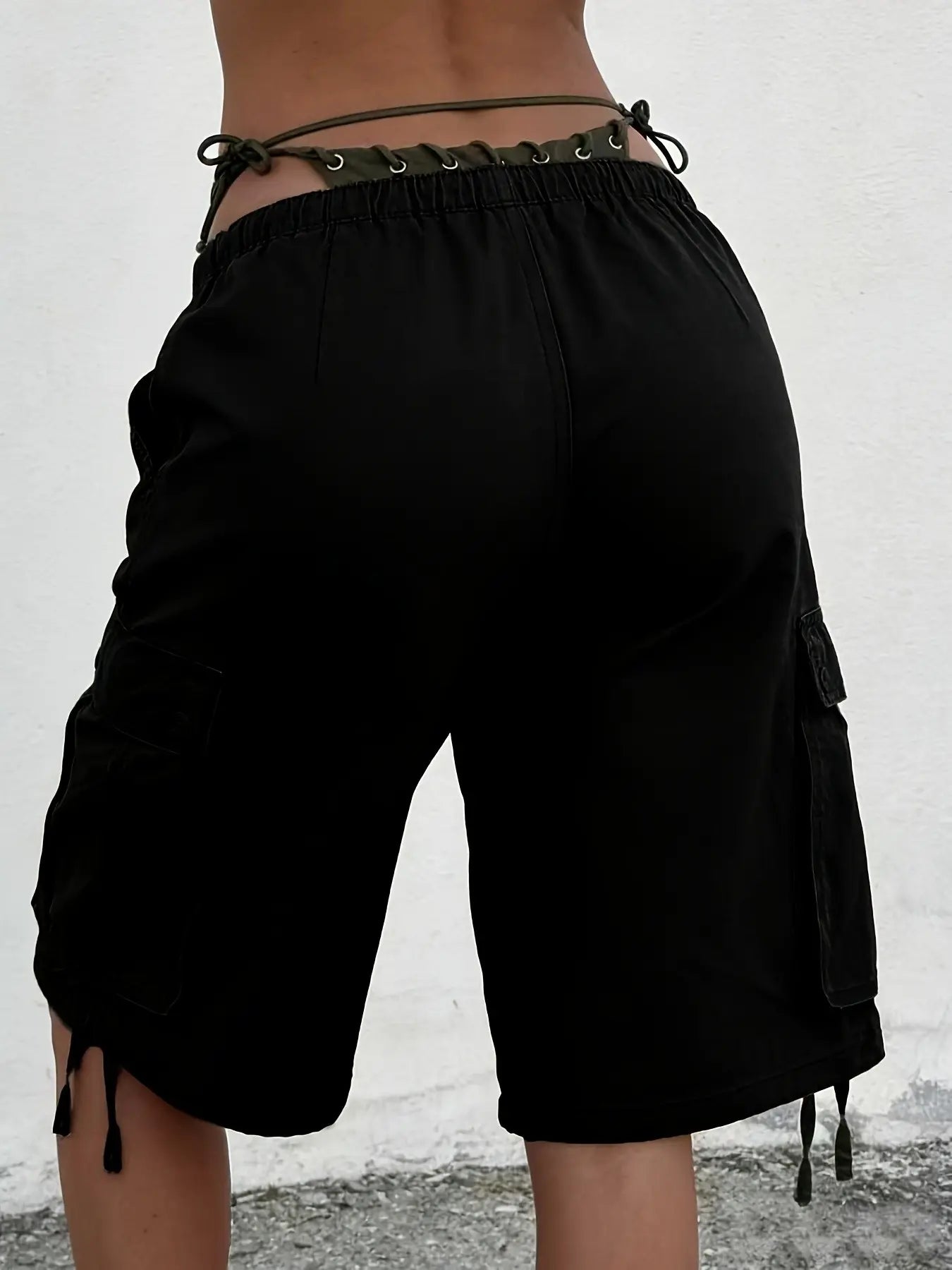 Women's New Vintage Workwear Shorts, Fashion Loose-Fit Casual Mid-Length Pants for Everyday Wear, Versatile and Stylish