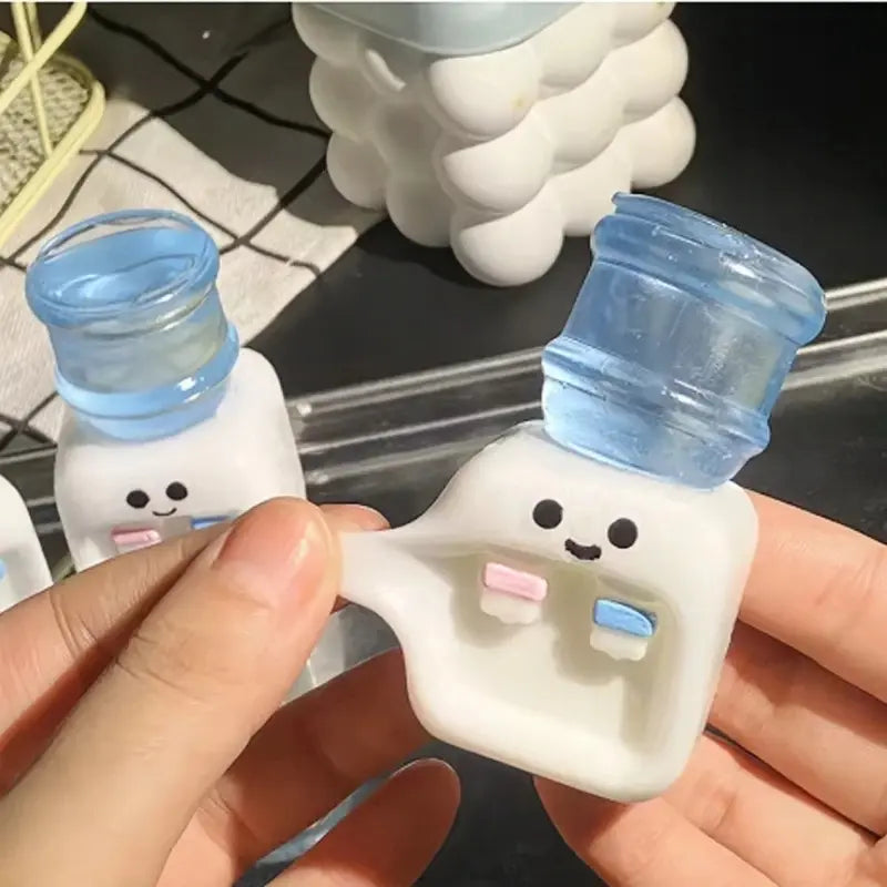Squishy Water Dispenser Squeeze Toy Funny Stress Relief Decompression Fidget Toy for Adults and Friends Squeeze Anti Stress Toy Trending Squishy
