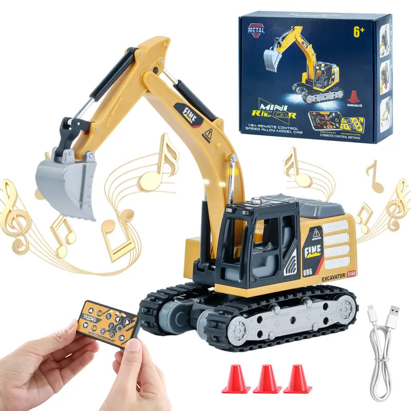 1:64 Mini RC Forklift with Lights, Sounds, Fork & Hook