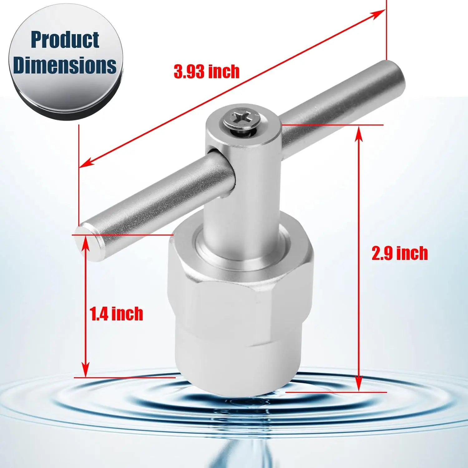 Cartridge Puller Removal Tool Compatible with Moen 1200, 1222 & 1225 Single-Handle Cartridges, Faucet Repair Tool Only
