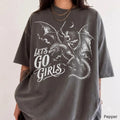 Comfort Colors Retro Dragon Rider Fantasy Warrior Graphic T-Shirt