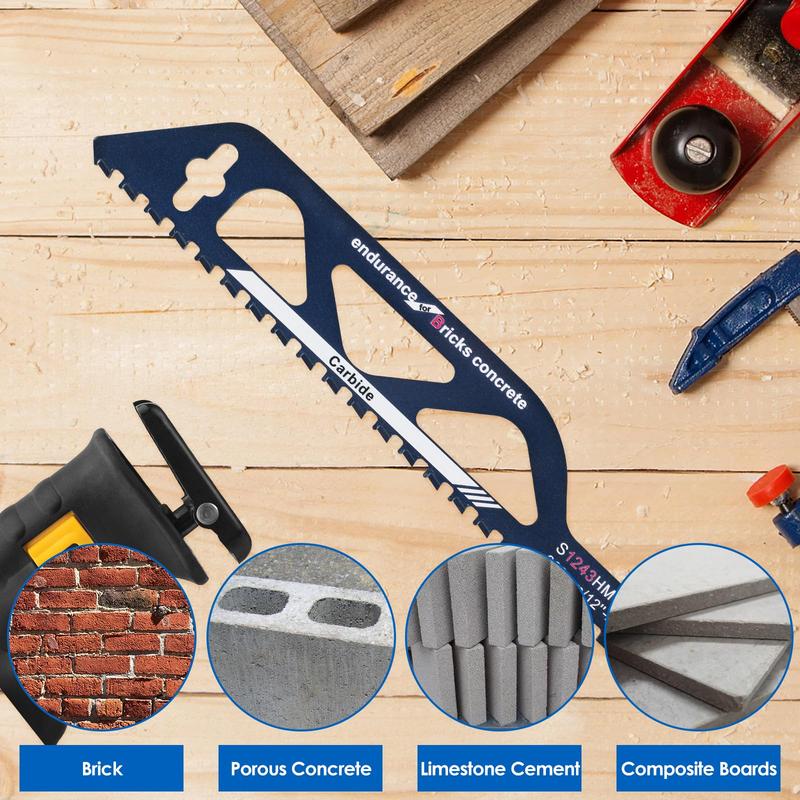 12-Inch Masonry Reciprocating Saw Blade for Brick, Concrete & Fiber Cement