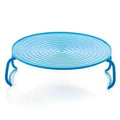 Foldable Microwave Plate Stacker with Cool-Touch Handles, Space-Saving Heating Rack for Plates & Bowls