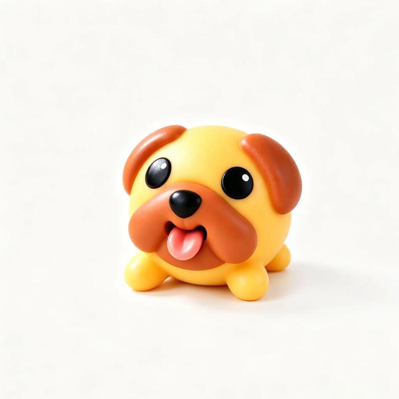 Funny Squeeze-to-Pop Tongue Pug Fidget Toy