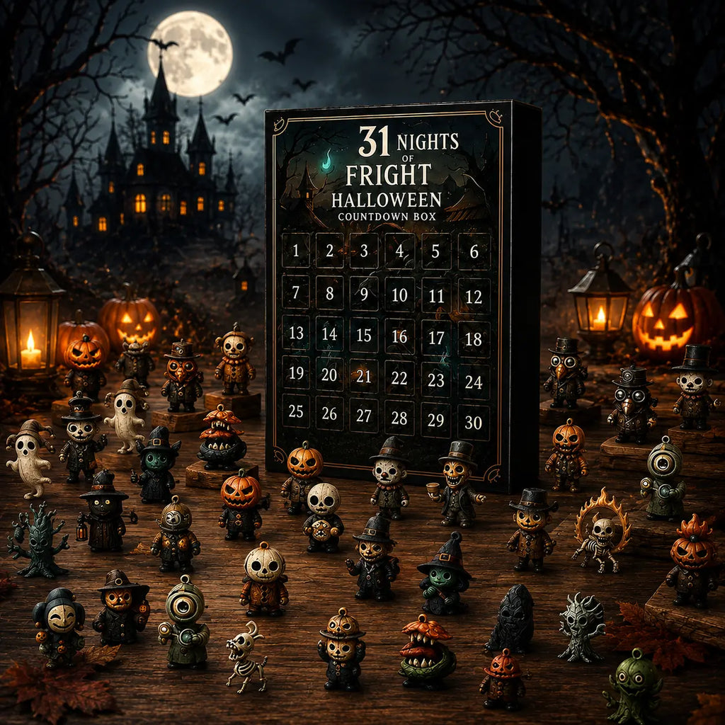 2026 Halloween Advent Calendar with 31 Surprise Blind Bags, Mini Figures, Charms & Decorations for Horror Fans