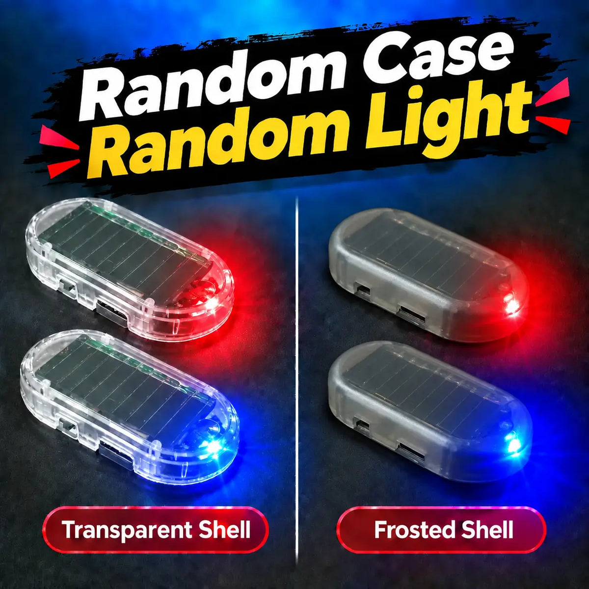 Solar-Powered Simulated Car Alarm LED with Automatic Light Sensor