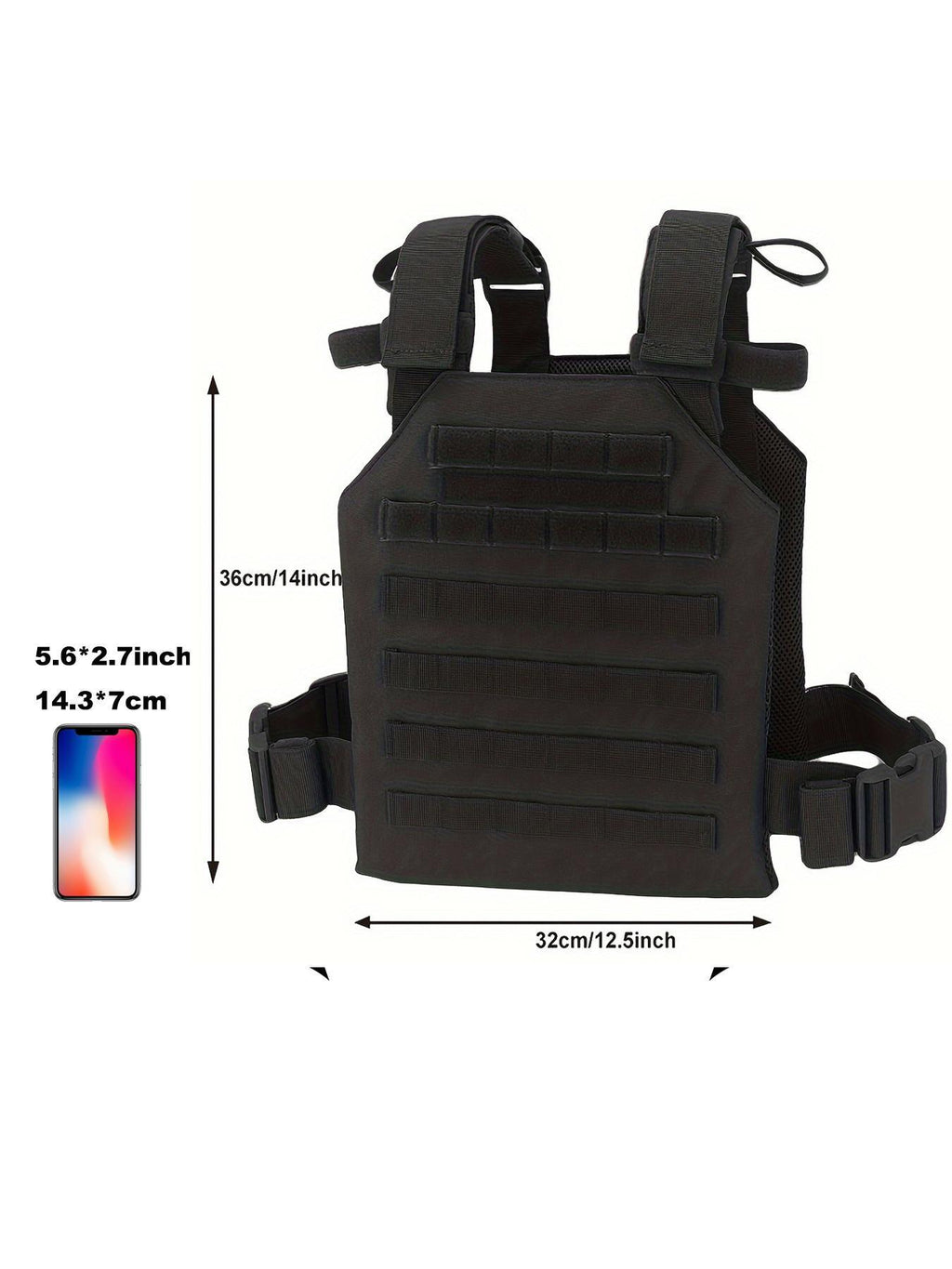 Adjustable Lightweight Tactical-Style Vest Chest Bag