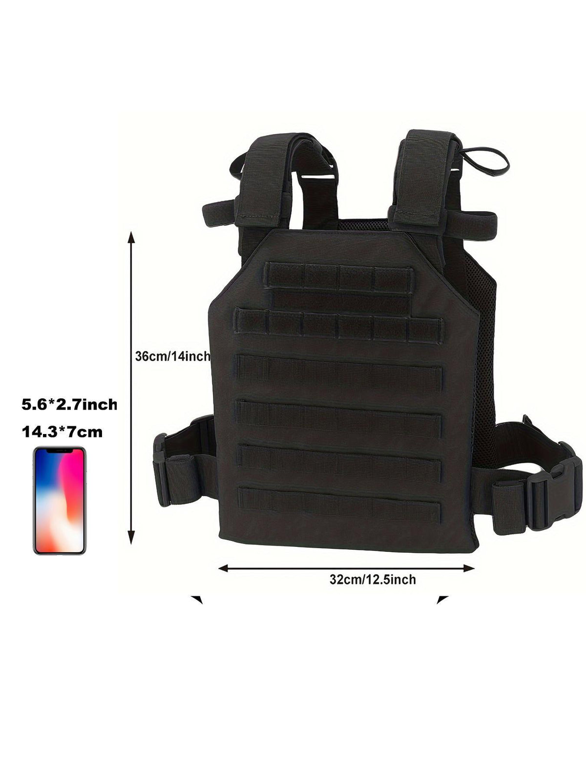 Adjustable Lightweight Tactical-Style Vest Chest Bag