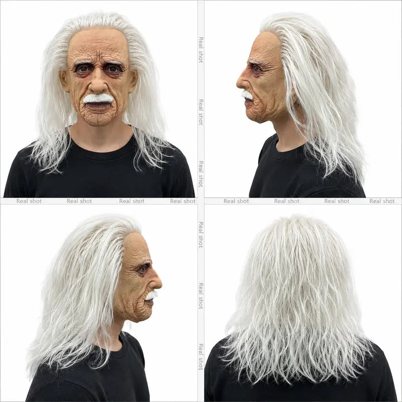 PATYGR Hyper-Realistic Bearded Old Man Full-Head Latex Mask