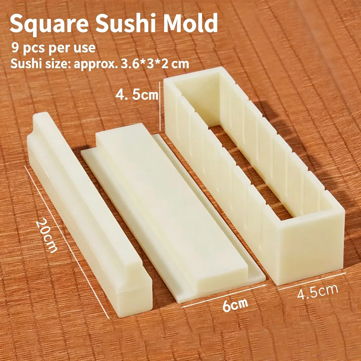 Sushi Mold Set with Cutting Guides