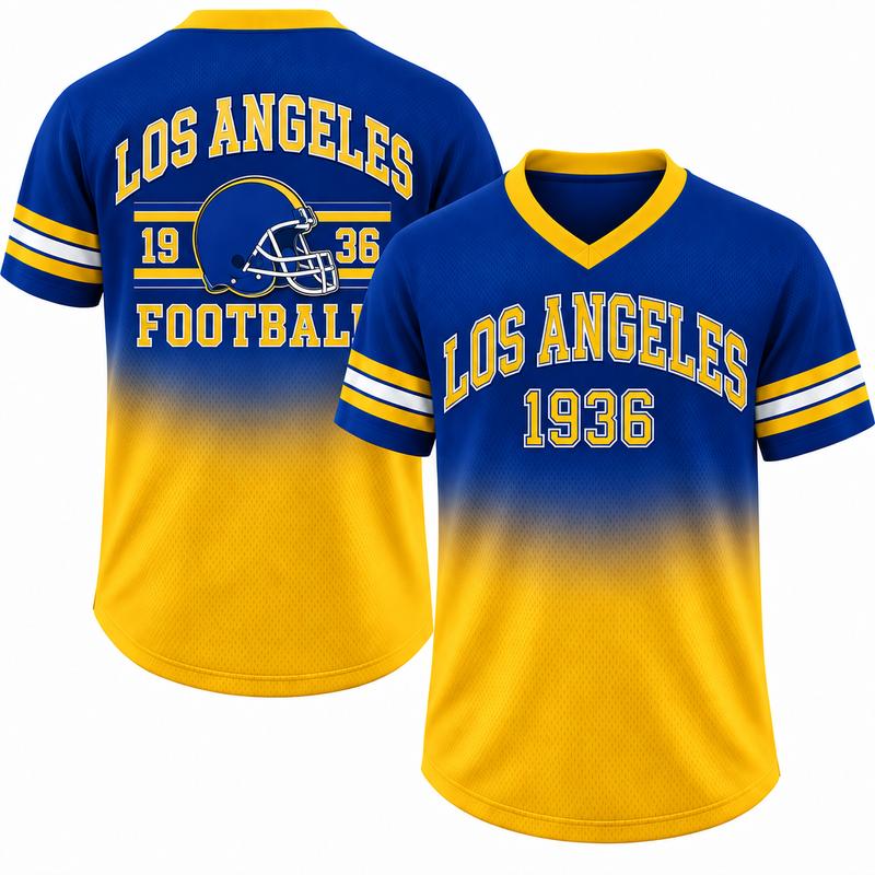 Unisex Game Day Gradient V-Neck Mesh Jersey