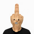 Adult Realistic Middle Finger Hand Full-Head Latex Halloween Mask