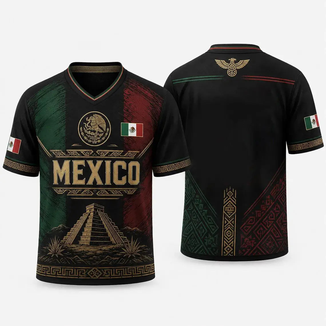 USA & Mexico Dual Heritage Split Soccer Jersey