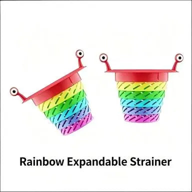 Rotatable Expandable Sink Strainer Basket, Anti-Clog Food Scraps Catcher & Kitchen Drain Filter for Home Use
