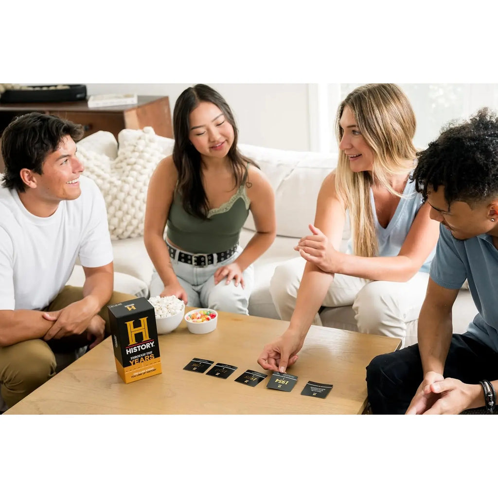 History Channel 2-in-1 Edition - Through The Years/That's A Fun Fact - General Knowledge Super Trivia Chronology Timeline Party Card Game for Adults, Family, Teen in The Pursuit of Trivial Knowledge