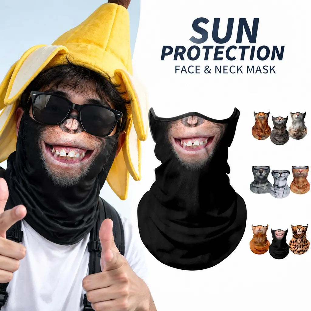Yeomoo 3D Animal Print Cooling Neck Gaiter with UPF 50+ Sun Protection