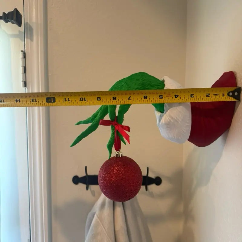 Mischievous Green Hand Christmas Ornament Hanger