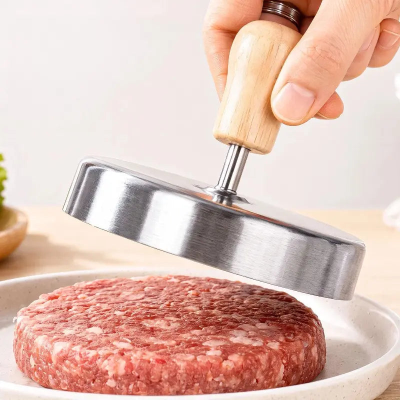 Stainless Steel Burger Press Mold, Nonstick Meat Patty Maker for Homemade Burgers, Kitchen & Commercial Use
