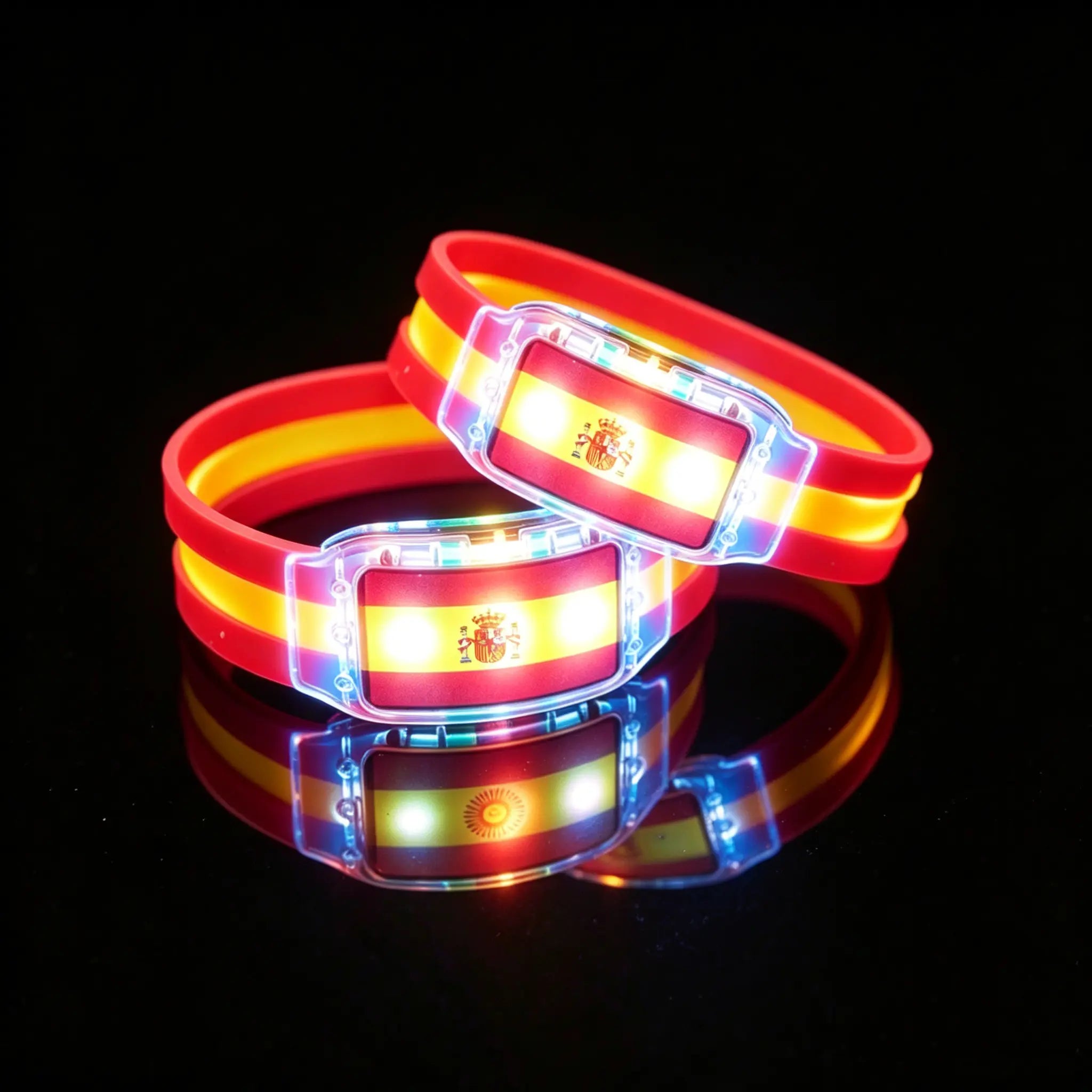 USA Flag LED Light-Up Bracelets