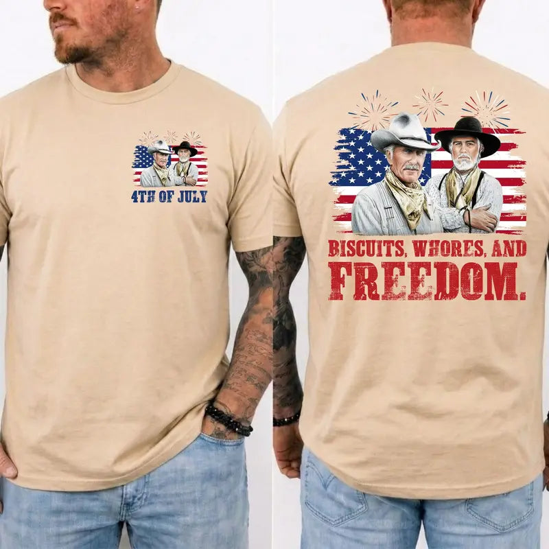 Lonesome Dove Western Movie T-Shirt - Funny 4th of July Independence Day Graphic Tee
