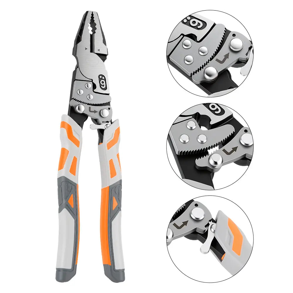 LOZLIN Self-Locking Ratchet Pliers & Wire Cutter