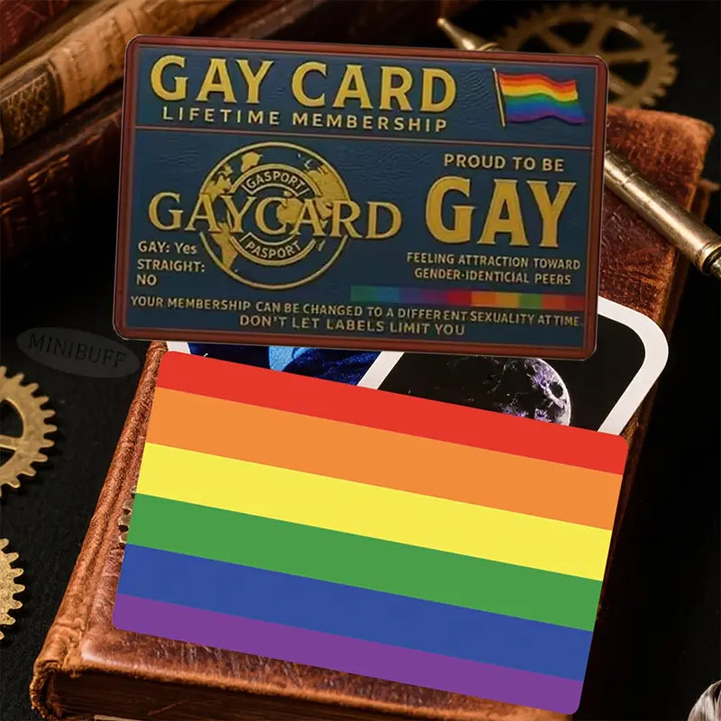 Official "Gay Card" Pride Identity Card - Humorous PVC Collectible Gift for LGBTQ+ & Allies