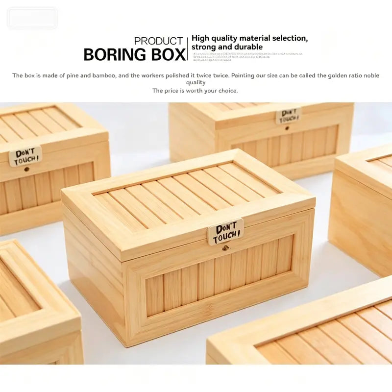 “Don’t Touch” Useless Box Interactive Prank Desk Toy
