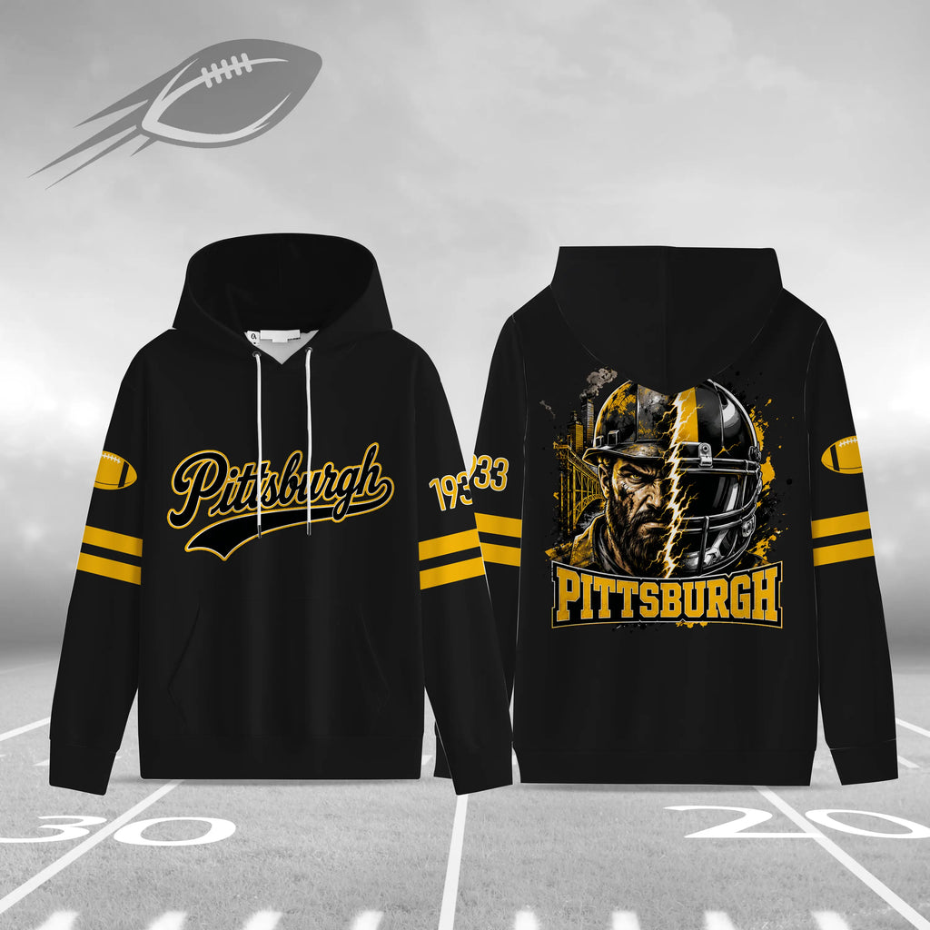 Unisex Football City Graphic Pullover Hoodie