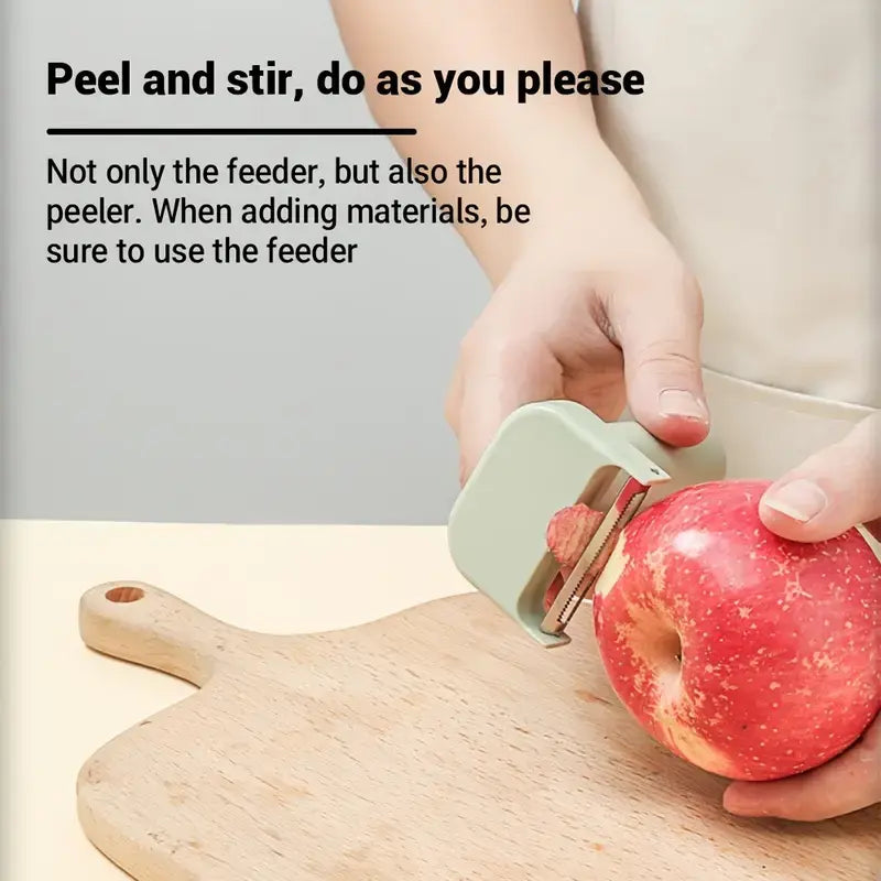 4-in-1 Handheld Electric Food Chopper with Chopping Blade, Slicer & Mixer for Garlic, Vegetables, Eggs & Salads