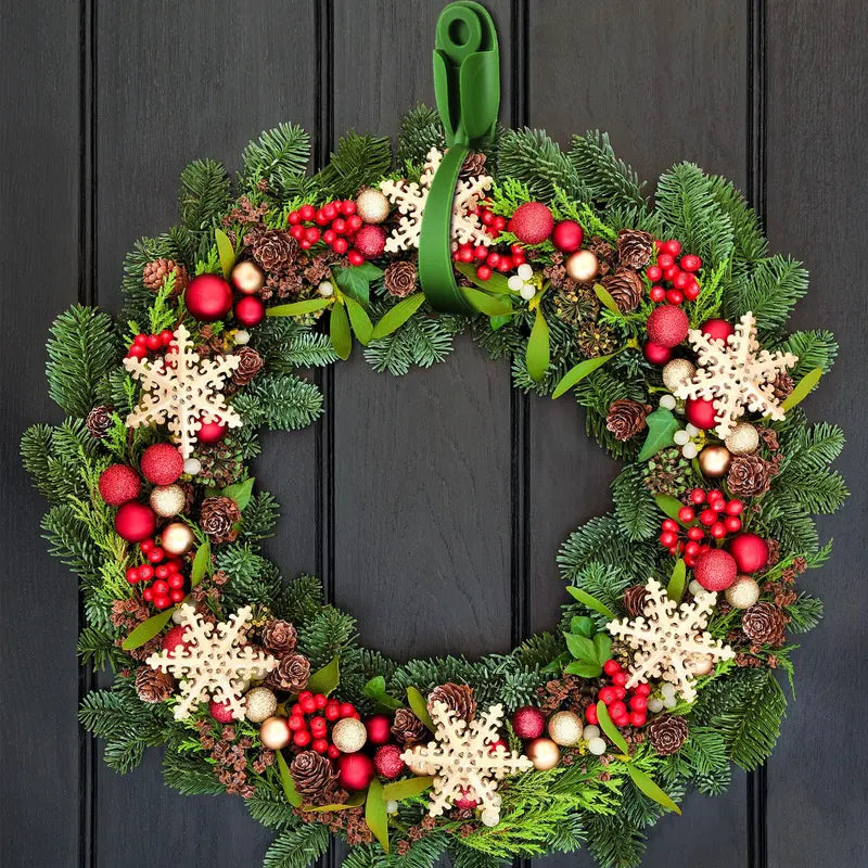 12/24-Pack Reusable 7.87-Inch Silicone Christmas Garland Hooks
