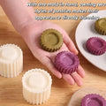 Sunflower Hand-Press Mooncake Mold Set, Reusable Embossing Tool for Cookies, Pastries & Mung Bean Cakes