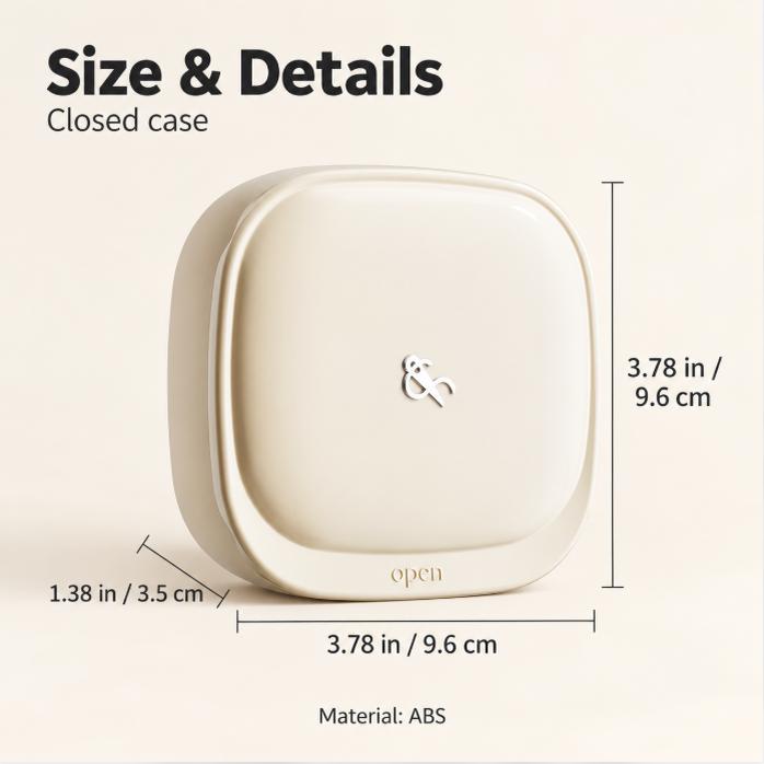 Mini Magnetic Rolling Spool Travel Sewing Kit & Storage Box