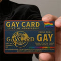 Official "Gay Card" Pride Identity Card - Humorous PVC Collectible Gift for LGBTQ+ & Allies